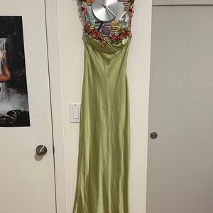 Princess Polly Strapless Green Dress